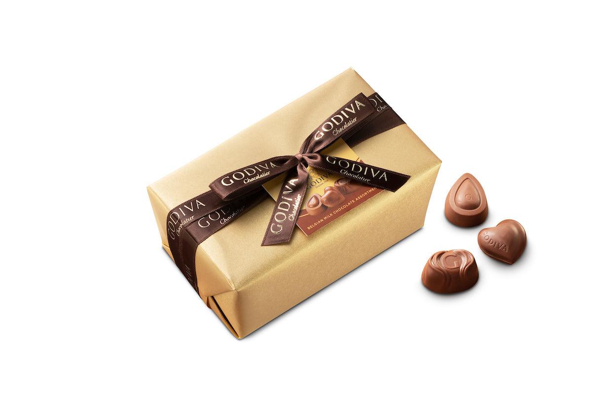 Milk Chocolate Gold Ballotin Box, 500g - Image 4